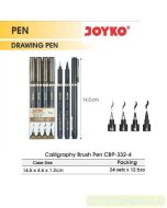 Foto Joyko Calligraphy Brush Pen CBP-332-4 Pena Kaligrafi merek Joyko