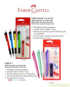 Contoh Faber-Castell Eco Mech Pencil 0.7 Blister Transparant (134301) Pensil Mekanikal ekonomis merek Faber Castell