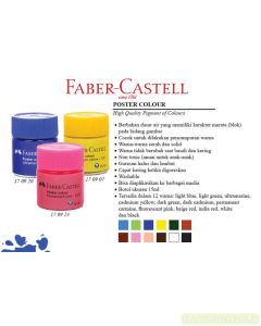 Gambar Faber-Castell Poster Colour Ultramarine (170920) Cat Tinta lukis gambar warna merah merek Faber Castell