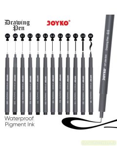 Contoh Pena Menggambar Joyko Drawing Pen DP-298-B03 merek Joyko