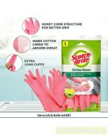 Katalog alat-alat kantor 3M Scotch Brite,  3M Scotch Brite Sarung Tangan Dapur 3 Size SML harga normal 37000 di Supplier Alat Tulis Bina Mandiri Stationery