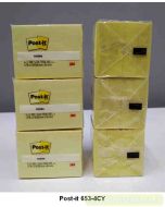 3M Post-it 653-4CY Sticky Note Canary Yellow 38x51mm