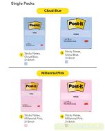 Contoh Alat Perlengkapan Kantor merk 3M Post-it , Gambar Produk 3M Post-it 654-1MP Sticky Note 76x76mm Millenial Pink harga 11500 di Toko Peralatan Sekolah Murah