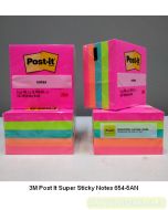 3M Post-it 654-5AN Sticky Note Neon 76x76mm 500 Sheets