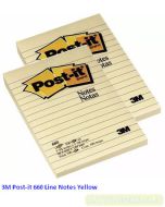 Contoh Alat Perlengkapan Kantor merk 3M Post-it , Gambar Produk 3M Post-it 660 Sticky Note Canary Yellow Line 102x152mm harga 35500 di Toko Peralatan Sekolah Murah