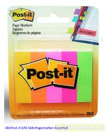 Contoh Alat Perlengkapan Kantor merk 3M Post-it , Gambar Produk 3M Post-it 670-5AN Page Marker 19x50mm 500 Sheets harga 39800 di Toko Peralatan Sekolah Murah