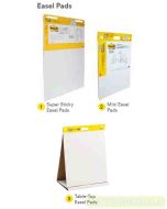 Contoh Alat Perlengkapan Kantor merk 3M Post-it , Gambar Produk 3M Post-it 563R Table-Top Easel Pads 510x585mm 20 Sheets harga 294500 di Toko Peralatan Sekolah Murah