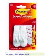 Contoh Alat Perlengkapan Kantor merk 3M Command , Gambar Produk Command 17001 Medium Hooks harga 29000 di Toko Peralatan Sekolah Murah