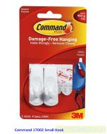 Jual alat-alat kantor merk 3M Command harga murah & terjangkau, ATK Sekolah Command 17002 Small Utility Hooks harga normal 29000 di Toko Alat Tulis Grosir Bina Mandiri Stationery
