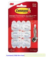 Contoh Alat Perlengkapan Kantor merk 3M Command , Gambar Produk Command 17006 Mini Hooks harga 30000 di Toko Peralatan Sekolah Murah
