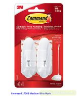 Contoh Alat Perlengkapan Kantor merk 3M Command , Gambar Produk Command 17068ANZ Medium Wire Hook harga 90500 di Toko Peralatan Sekolah Murah