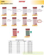 Toko Atk Grosir Bina Mandiri Stationery Jual Stiker Kotak segi Panjang / Bulat Kecil Besar Joyko Self Adhesive Labels