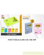 3M Post-it Lengkap murah barang Perlengkapan Kantor 3M Post-it Sticky Note 656-1CB / 656-1MP / 656-ACMB (Cloud Blue