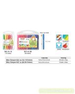 Toko Atk Grosir Bina Mandiri Stationery Jual Krayon Halus / Silky Crayon Joyko Dengan Aneka Warna Terang Yang Cantik Untuk Mewarnai Gambar Anda