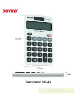 Jual Kalkulator Saku Pocket 12 Digit Joyko Calculator CC-43 terlengkap di toko alat tulis
