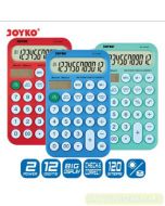 Contoh Kalkulator Meja 12 Digit Joyko Calculator CC-47CO (Red,Green,Blue) merek Joyko