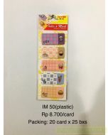 Contoh Sticky Note Pesan Tempel Joyko Index & Memo IM-50 (Plastic) merek Joyko