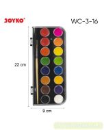 Contoh Cat Air Warna Padat Palet Bentuk Kosmetik Joyko Water Color WC-3-16 merek Joyko
