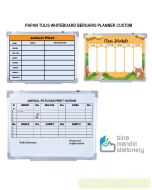 Papan Tulis Spidol Whiteboard Bergaris Tabel / Planner, Solusi Tepat untuk Jadwal Kerja dan Piket