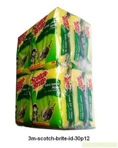 Katalog alat-alat kantor 3M Scotch Brite,  3M Scotch Brite Sabut Spons Hijau 12 Pads harga normal 97000 di Supplier Alat Tulis Bina Mandiri Stationery