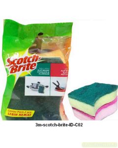 Katalog alat-alat kantor 3M Scotch Brite,  3M Scotch Brite Combo Heavy Duty + Non Scratch harga normal 14500 di Supplier Alat Tulis Bina Mandiri Stationery
