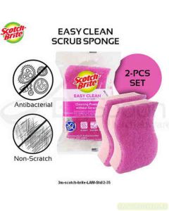 Katalog alat-alat kantor 3M Scotch Brite,  3M Scotch Brite Easy Clean Scrub Sponge AB 2EA harga normal 15500 di Supplier Alat Tulis Bina Mandiri Stationery