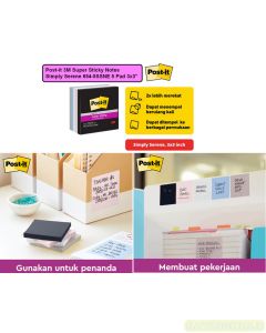 3M Post-it 654-5SSNE Super Sticky Note Summer Joy 76x76mm 430 Sheets