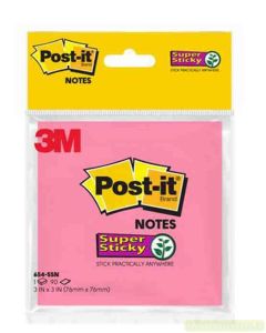 3M Post-it 654-SSN AQ Super Sticky Note Aqua 76x76mm 45 Sheets