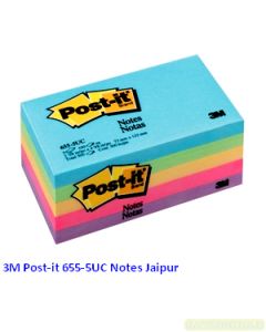 Contoh Alat Perlengkapan Kantor merk 3M Post-it , Gambar Produk 3M Post-it 655-5UC Sticky Note Jaipur 500 Sheets harga 95500 di Toko Peralatan Sekolah Murah