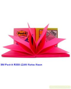Contoh Alat Perlengkapan Kantor merk 3M Post-it , Gambar Produk 3M Post-it R330-12AN Sticky Note Refill Pop Up Neon Colors harga 14500 di Toko Peralatan Sekolah Murah