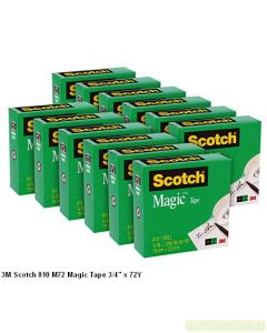 Katalog 3M Scotch harga murah & terjangkau, Image ATK Sekolah SIPLAH 3M Scotch 810 M72 Magic Tape 3/4 inch x 72Y harga normal 59000 di Distributor ATK Bina Mandiri Stationery
