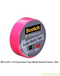 Katalog 3M Scotch harga murah & terjangkau, Image ATK Sekolah SIPLAH 3M Scotch C-314 Expressions Tape Washi Assorted 15mm x 10m harga normal 30000 di Distributor ATK Bina Mandiri Stationery