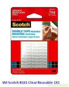 Katalog 3M Scotch harga murah & terjangkau, Image ATK Sekolah SIPLAH 3M Scotch R101 Clear Reusable 1X1 harga normal 0 di Distributor ATK Bina Mandiri Stationery