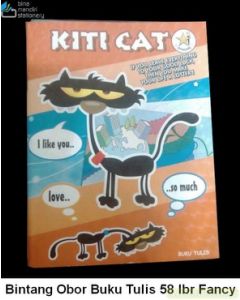 Jual Alat Alat Kantor & Sekolah Bintang Obor Buku Tulis 58 lbr Fancy Di Toko Alat Tulis Grosir Bina Mandiri Stationery