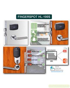 Fingerspot HL-100S mesin akses kontrol berbentuk handle pintu di jual toko alat alat kantor murah bina mandiri stationery