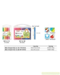 Toko Atk Grosir Bina Mandiri Stationery Jual Krayon Halus / Silky Crayon Joyko Dengan Aneka Warna Terang Yang Cantik Untuk Mewarnai Gambar Anda