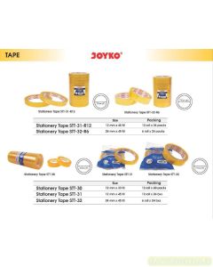 Toko Atk Grosir Bina Mandiri Stationery Jual Selotip Kantor Transparan Joyko Stationery Tape beli di Toko Peralatan Kantor Murah Bina Mandiri Stationery