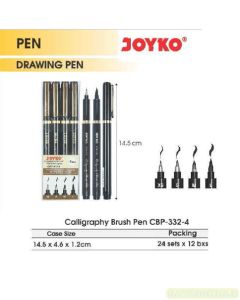 Toko Atk Grosir Bina Mandiri Stationery Jual Joyko Calligraphy Brush Pen CBP-332-4