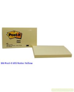 Contoh Alat Perlengkapan Kantor merk 3M Post-it , Gambar Produk 3M Post-it 655 Sticky Note Canary Yellow 76x127mm harga 19100 di Toko Peralatan Sekolah Murah