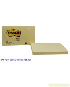 Contoh Alat Perlengkapan Kantor merk 3M Post-it , Gambar Produk 3M Post-it 655 Sticky Note Canary Yellow 76x127mm harga 19100 di Toko Peralatan Sekolah Murah