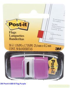 Contoh Alat Perlengkapan Kantor merk 3M Post-it , Gambar Produk 3M Post-it 680-8 Flags Purple 12x43mm harga 39400 di Toko Peralatan Sekolah Murah