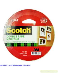 Katalog 3M Scotch harga murah & terjangkau, Image ATK Sekolah SIPLAH 3M Scotch 110-3B Mounting Tape 12mm x 3m harga normal 29000 di Distributor ATK Bina Mandiri Stationery