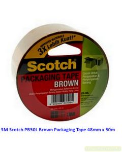 Katalog 3M Scotch harga murah & terjangkau, Image ATK Sekolah SIPLAH 3M Scotch PB50L Brown Packaging Tape 48mm x 50m harga normal 27500 di Distributor ATK Bina Mandiri Stationery