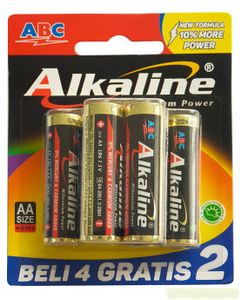 Contoh Alkaline merk ABC Baterai