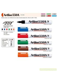 sample Image alat tulis Spidol Non Permanen Bullet Style Artline 550A Whiteboard Marker