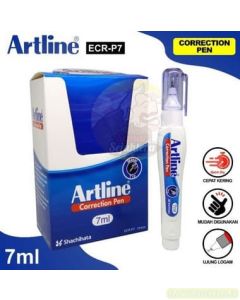 Contoh perlengkapan Kantor Artline ECR-P7 Correction Tape 7ml Tip-X cair Penghapus Tulisan dan gambarnya