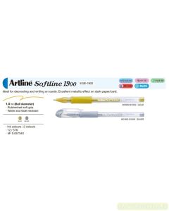 Foto Ballpoint Roller Balls Rubberized Soft Grip Artline EGB-1900 Softline Gel Pen supplier lengkap Artline