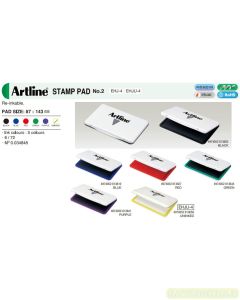 sample Image atk Bantalan Tinta Stempel Artline EHJU-4 Stamp Pad No. 2 Uninked (87 x 143 mm )