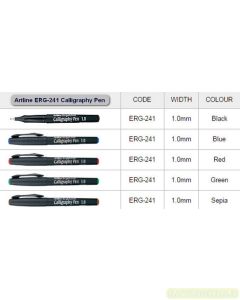 Katalog alat tulis sekolah Artline ERG-241 Calligraphy Pen Pulpen Karya Seni Kaligrafi dan gambarnya