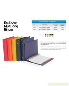 Foto Bantex 1325-Exclusive Multiring Binder A5 / 20 Ring O - 25mm Map berkas arsip merek Bantex